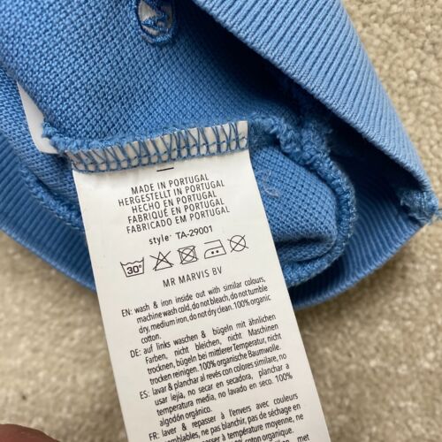 Mr Marvis Amsterdam Polo Shirt Large Men's Blue Handmade in Portugal Logo - Picture 7 of 11