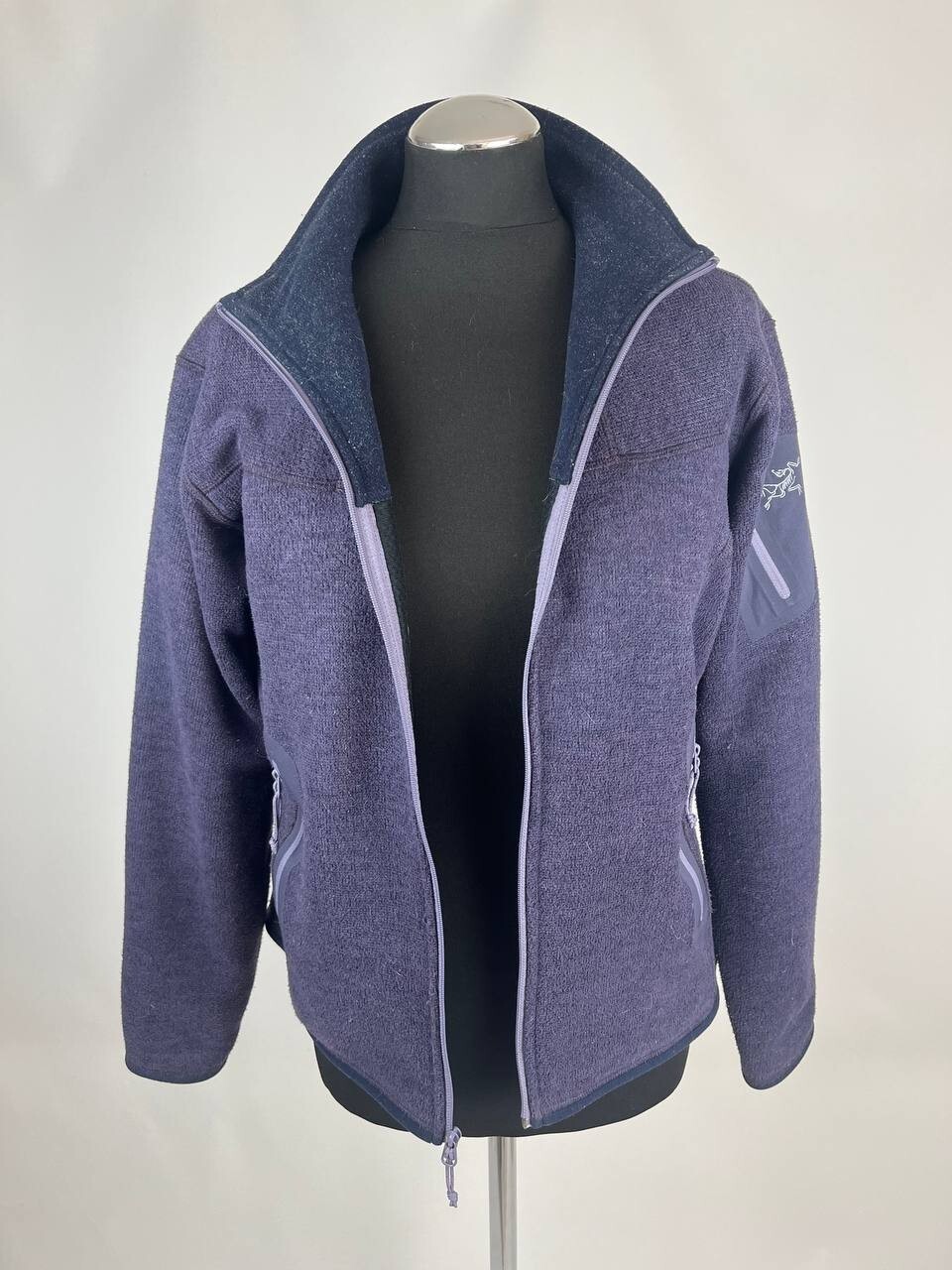 ARC'TERYX Arc’teryx Giacca in Pile da Donna Viola con Zip Taglia L (0424)