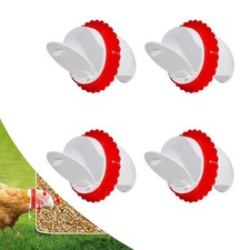 DIY Chicken Feeder, Automatic Rat-proof Chicken Feeder, Rainproof, No Waste 4pcs