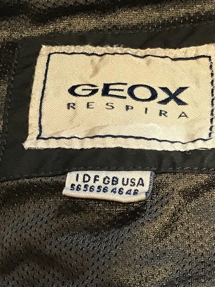GEOX Мужская куртка XL 46 военного стиля куртка стирка черный нейлон подкладка - Изображение 3 из 4