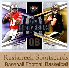 2007 Ultra #UC-SB Troy Smith / Drew Brees Comparisons