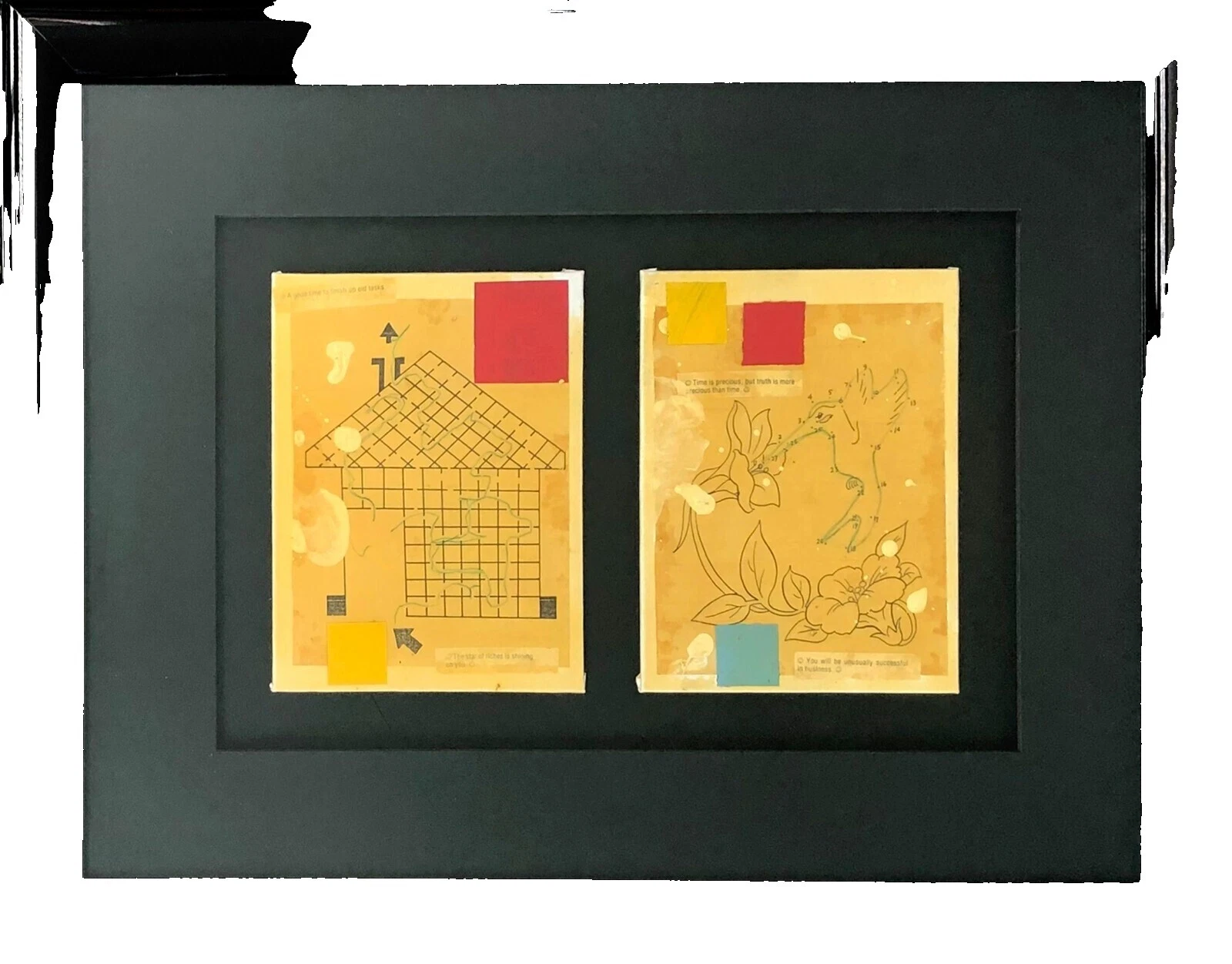 Arte de arquitectura de medios mixtos y arte de collage