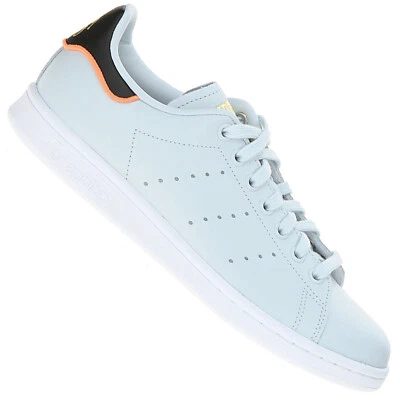 Adidas Stan Smith Baskets Cuir Spécial Chaussures Rétro B41601 Bleu Clair Teinte - Photo 1/4