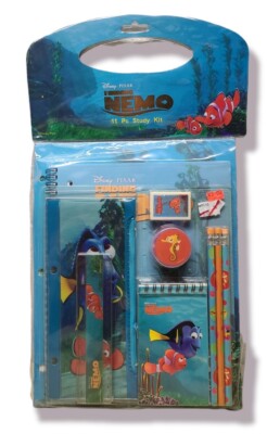 Disney Pixar Finding Nemo 11 Piece Study Kit - New SEALED! School Supplies
