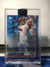 2019 Topps Clearly Authentic Rookie Auto Blue Carter Kieboom 01/25 1st Print