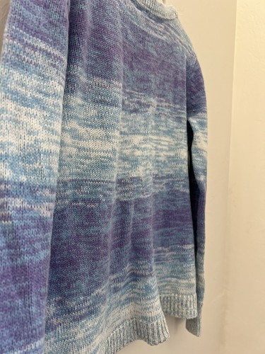 Girls Gap Ombré Blue/Purple Knit Sweater Size M 7/8 - Picture 5 of 9