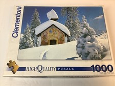 Clementoni 1000 Piece Puzzle Church In The Snow Complete
