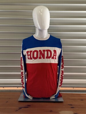 USA製　80s HONDA ゲームシャツ　モトクロス　オフロード　古着　8La Vintage 80's Honda Team Racing Motocross Long Sleeve Jersey