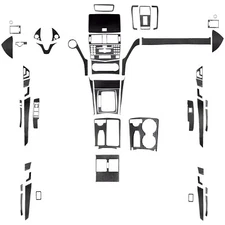 60Pcs Real Carbon Fiber Kit Full Interior Trim Cover For Benz C-Class W204 07-13