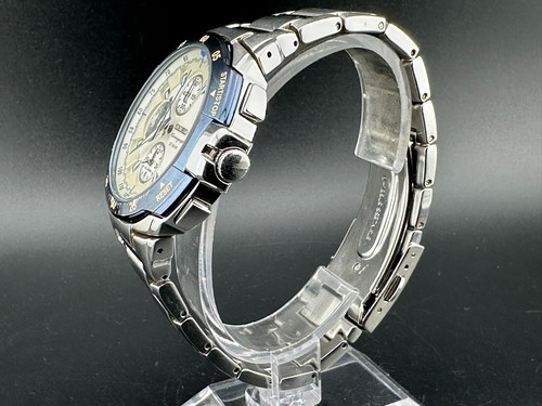 Seiko Chronograph Herren weißes Zifferblatt Datum 42mm Quarzuhr 7T62-0FR0 - Bild 2 von 11