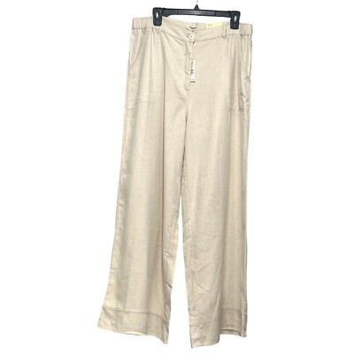すーママ　meer. MAT SATIN RELAXPANTS/WHT MAT SATIN RELAX PANTS /WHT B343 - MEER.
