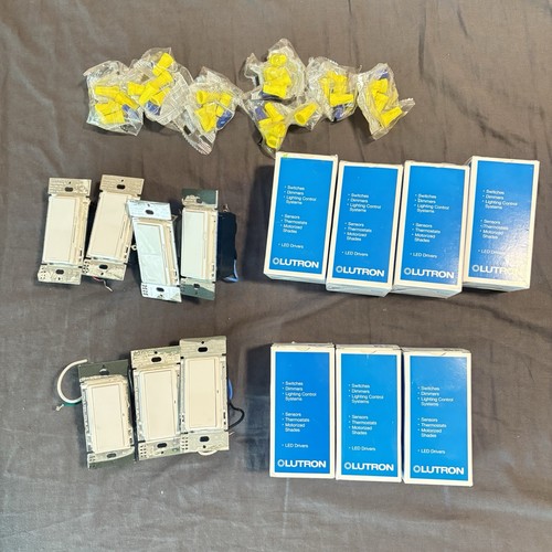 7 PCS Lutron Caseta | 4x Diva Dimmers DVRF-6L |  3x Claro Switches DVRF-5NS