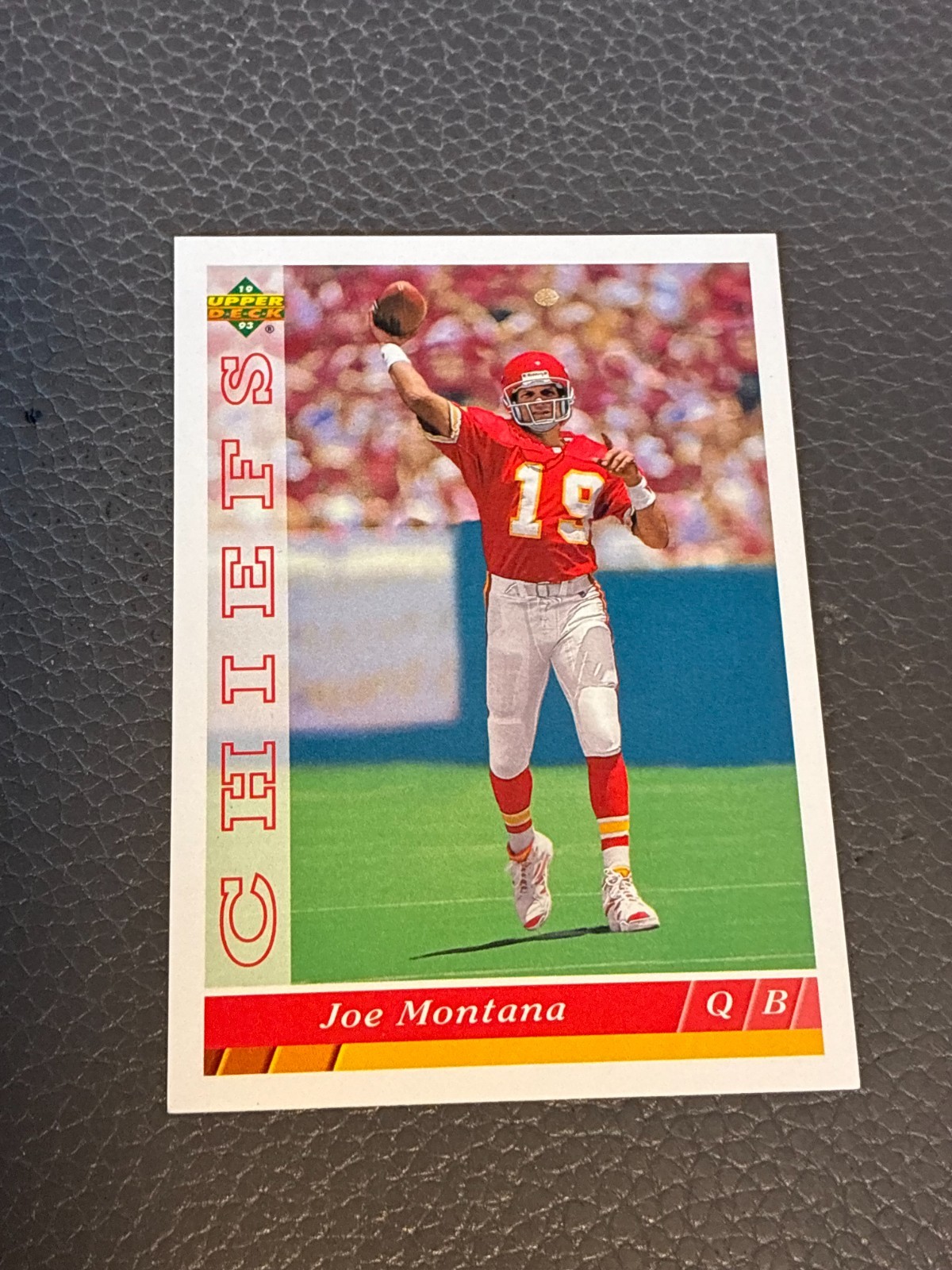 Joe Montana 1993 Upper Deck Kansas City Chiefs #KC15 Kansas City Chiefs