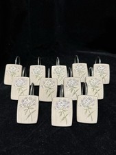 Floral Shower Curtain Hooks 12