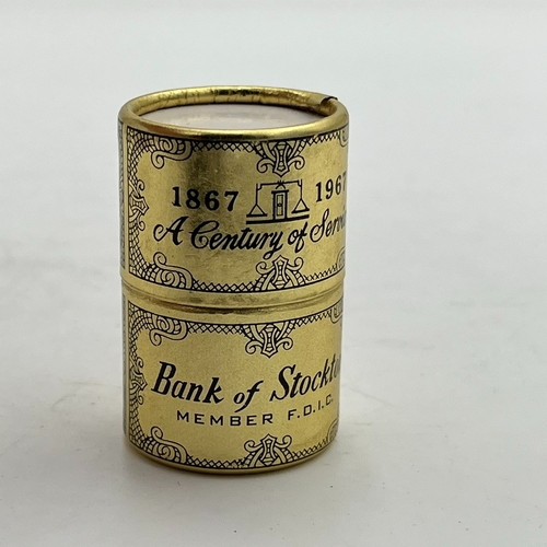 Vintage Bank Of Stockton Advertising 100 Year Anniversary Gold Match Box Matches - Picture 9 of 12