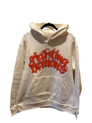 Vlone x Juice WRLD Fighting Demons White Hoodie Size L NEW