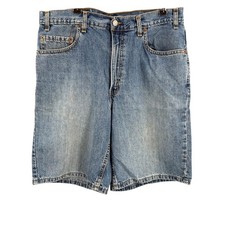 Levis 550 Relaxed Fit Denim Shorts Mens Size 36 Blue Made in USA Vintage Jorts