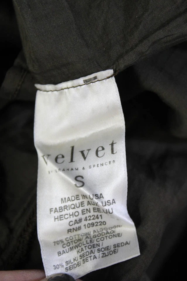 Velvet by Graham & Spencer Women Maxi Slip Dress Green Silk Size S - Image 4 of 4