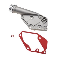 Car Aluminum Thermostat Housing Cover Assembly Kit Engine Coolant Water Flange 