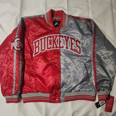 G-III 4 HER Carl Banks Bomber Jacket Womens Ohio State Buckeyes NCAA New~