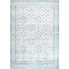 Rio Vintage Aqua Doormat 2 Ft. X 3 Ft. Area Rug