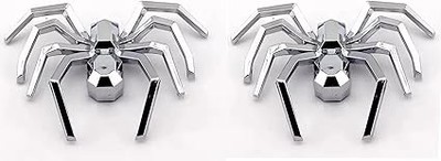 2Pc 5inch New Custom Spider Emblems 3D Badges Nameplate Fender Rear Door Sticker