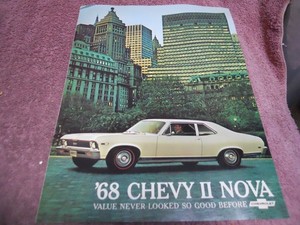 Original 1968 Chevrolet II and Nova Chevy Sales Brochure 68
