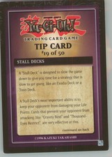 Yu-Gi-Oh! Tip Card #19/50 Exodia Decks 1996