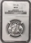 1945-P Walking Liberty Half Dollar - NGC MS65 - #3357E