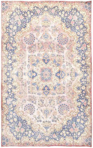 Muted Floral Distressed Vintage Oriental Rug Farmhouse Boho Carpet 6'3X10'1 ft