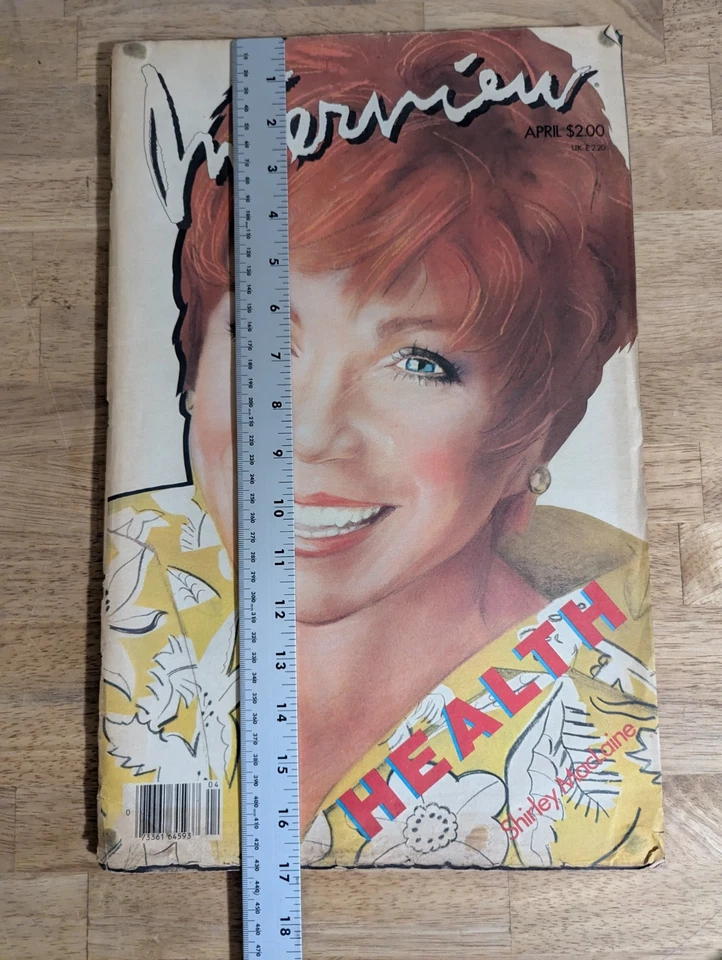 Andy Warhol  INTERVIEW Magazine SHIRLEY MACLAINE Cover - April 1985 LOOSE COVER - Image 2 of 4