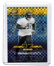 Michael Haynes /175 Gold X-Fractor Rookie Topps Finest 2003 Card #92 Bears RC. rookie card picture