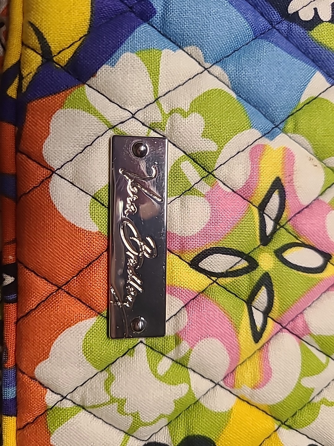 Vera Bradley Tablet/Book Cover Zip Case 10.5" X 8.5" Multi Color