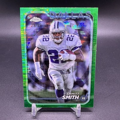 #/99! 🚨2024 Topps Chrome Emmitt Smith Dallas Cowboys HOF Legend #38