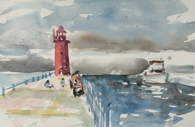 #ad 3 Paintings Of Muskegon Lake Channel Original Watercolor Paintings $150.00