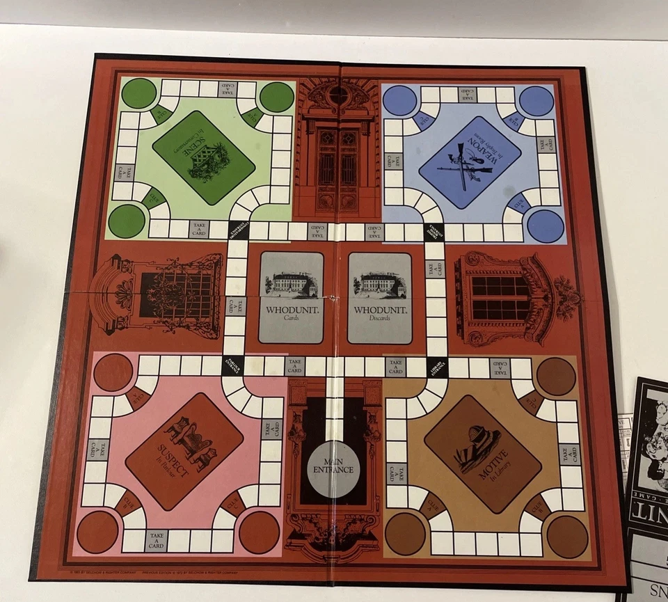 Juego de mesa Whodunit vintage de Selchow & Righter - Edición 1985 - ¡Completo! Foto 3 de 4