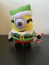 Gemmy Animated Stuart Minion Elf Animated  Sings Tested Works