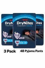 Huggies DryNites Pyjama Pants for Boy age 3-4y - 3 x 16 Pack (48 Pyjama Pants) 1.01 per nappy