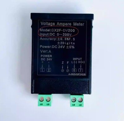 1PCS NEW FIT FOR DC voltmeter DX2F-DV200 DC24V power supply, measuring DC200V