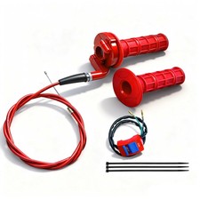 7/8 22mm Twist Throttle Accelerator Handle Grips for Pit Bike Mini Bike Throt...