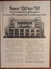 Kenmore Air Conditioner 1978 Vintage Sears Climate Control Print Ad Kenmore Air Conditioner 1978 Vintage Sears Climate Control Print Ad