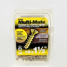 MULTI-MATE 21704  #8 1-1/2-Inch All-Purpose Phillips Flat-Head Screws 140-Pack