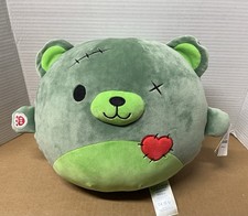 Build A Bear BAB SKOOSHERZ ZOMBEAR Halloween 13  Plush GREEN Zombie New NWT