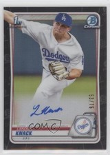 2020 Bowman Draft Chrome Picks Black Refractor 53/75 Landon Knack Auto o5b