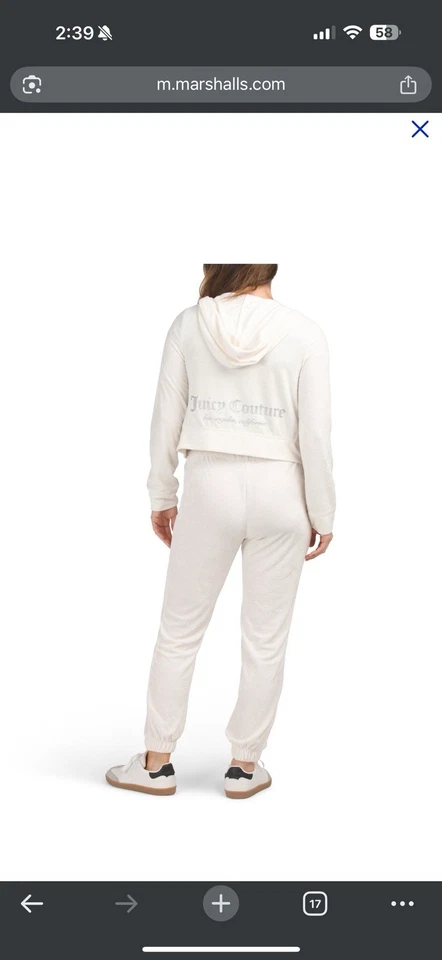 Conjunto de chándal toalla de tela de felpa Juicy Couture para mujer talla mediana Foto 2 de 4