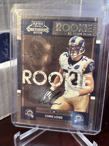 Chris Long [Autograph] #116 2008 Playoff Contenders card