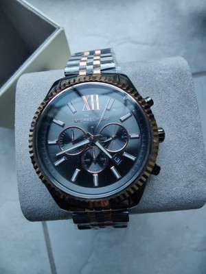 Michael Kors MK8561 Lexington Two-Tone  RD GUN BR 