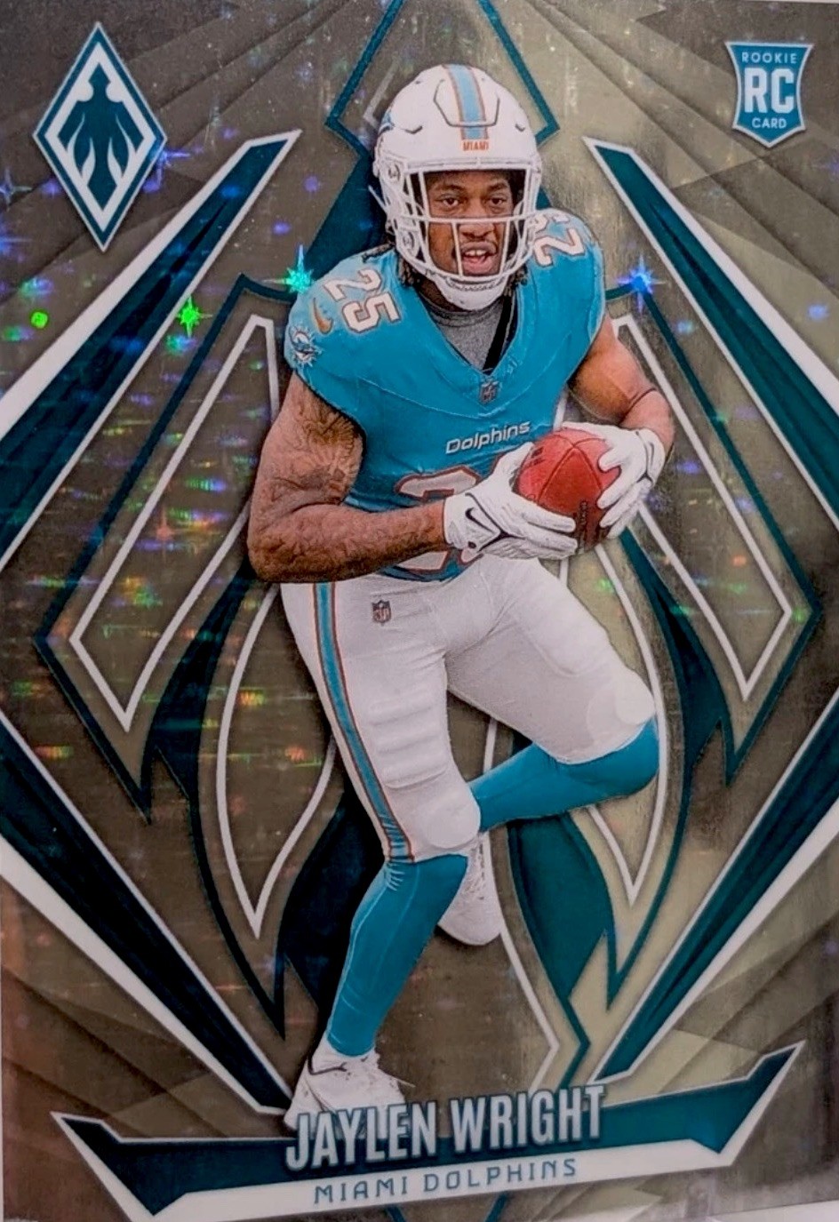 2024 Jaylen Wright Panini Phoenix Teal Ice Rookie #199 /180