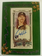 Grant Holmes Auto 2025 Topps Allen And Ginter Mini Frame On Card Autograph #/50
