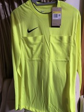 NWT Nike Dri-FIT Soccer Referee Shirt L/S Volt Men's Small DH8027-702